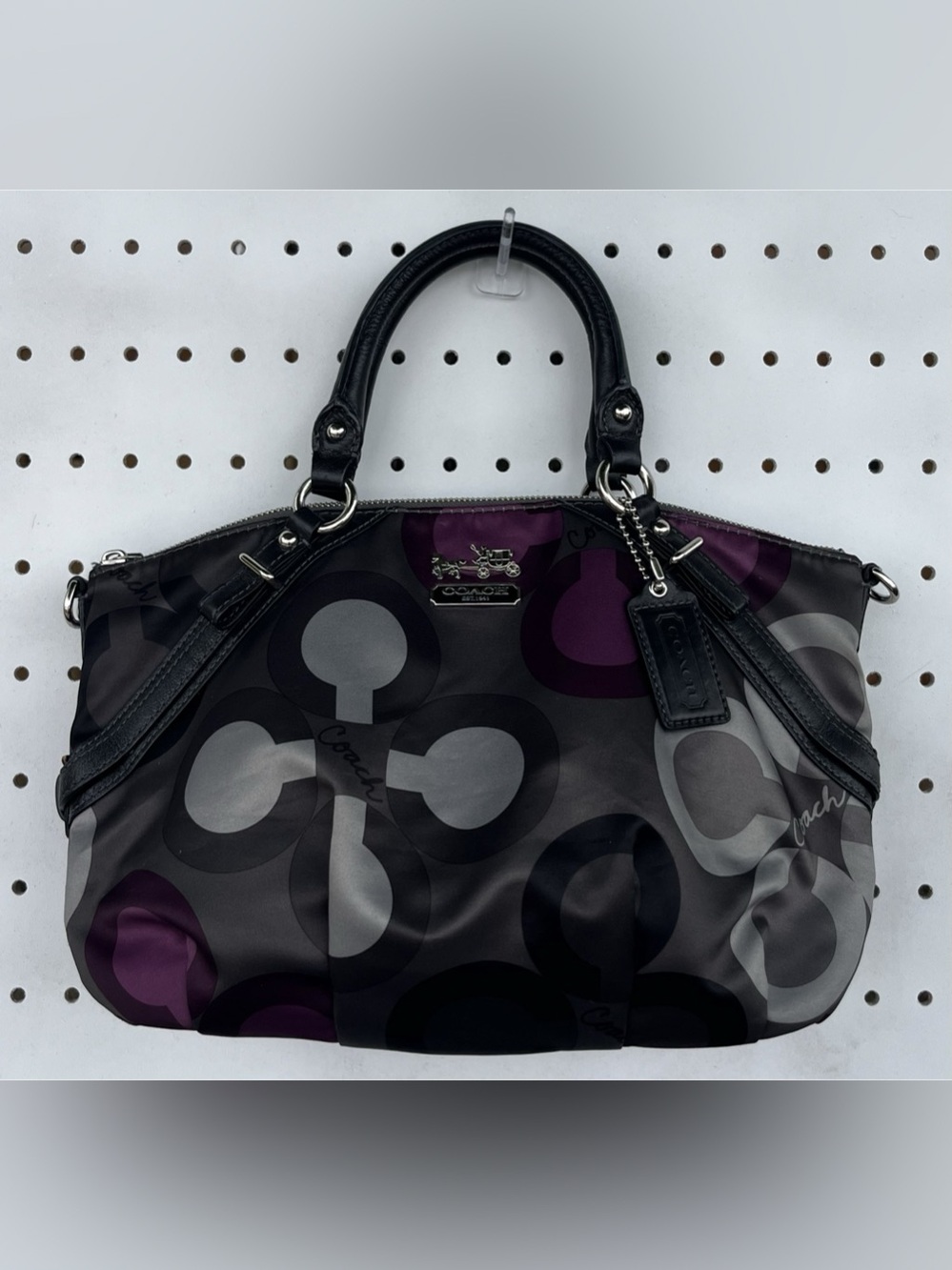Coach Madison Sophia Sateen Clover Satchel #15946